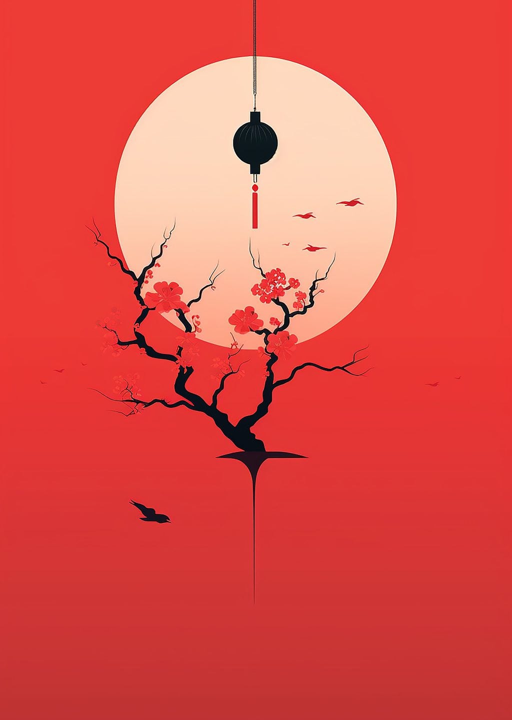 Minimalist Japon Sanatı: Ay ve Çiçekler