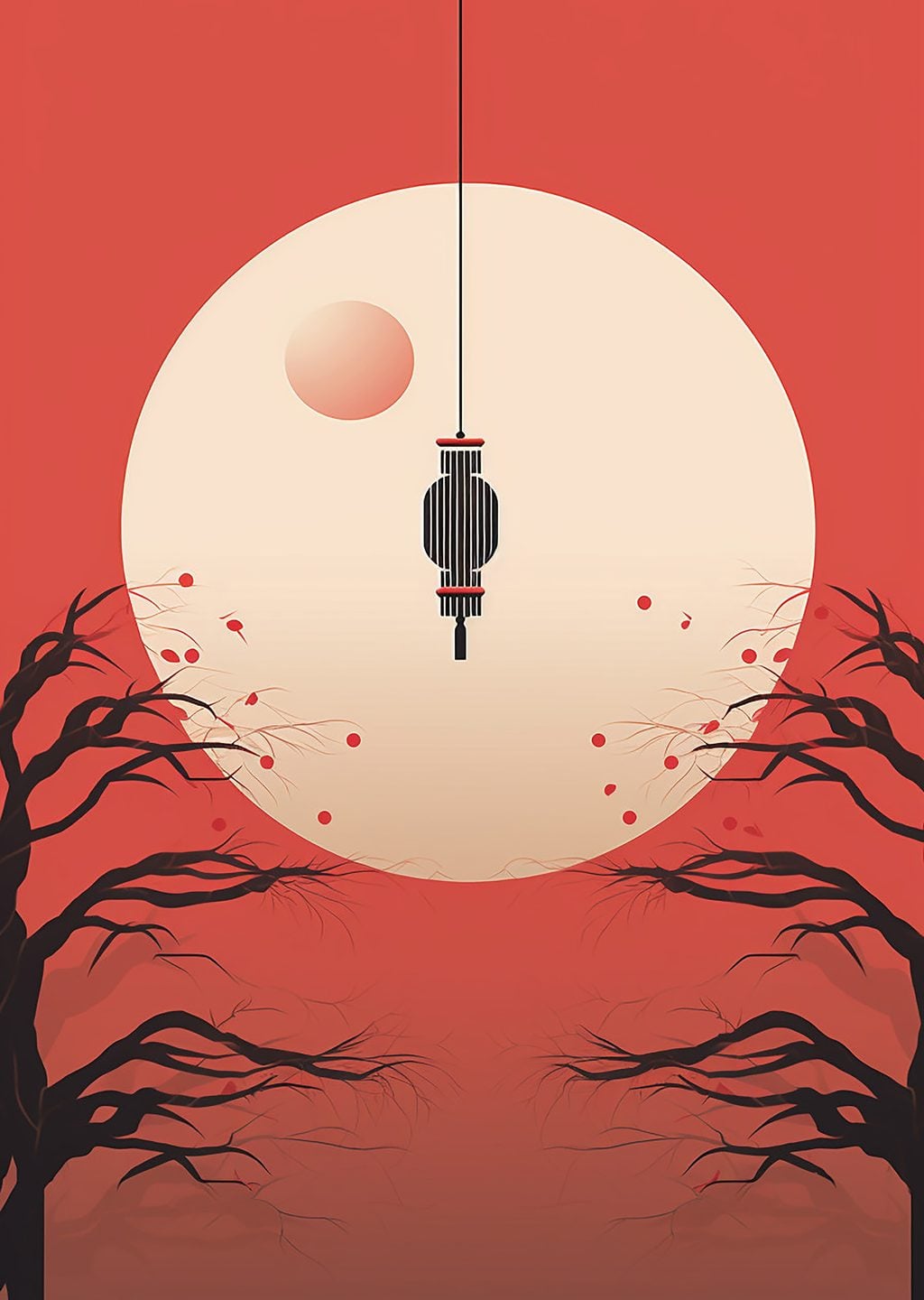 Minimalist Ay Manzarası