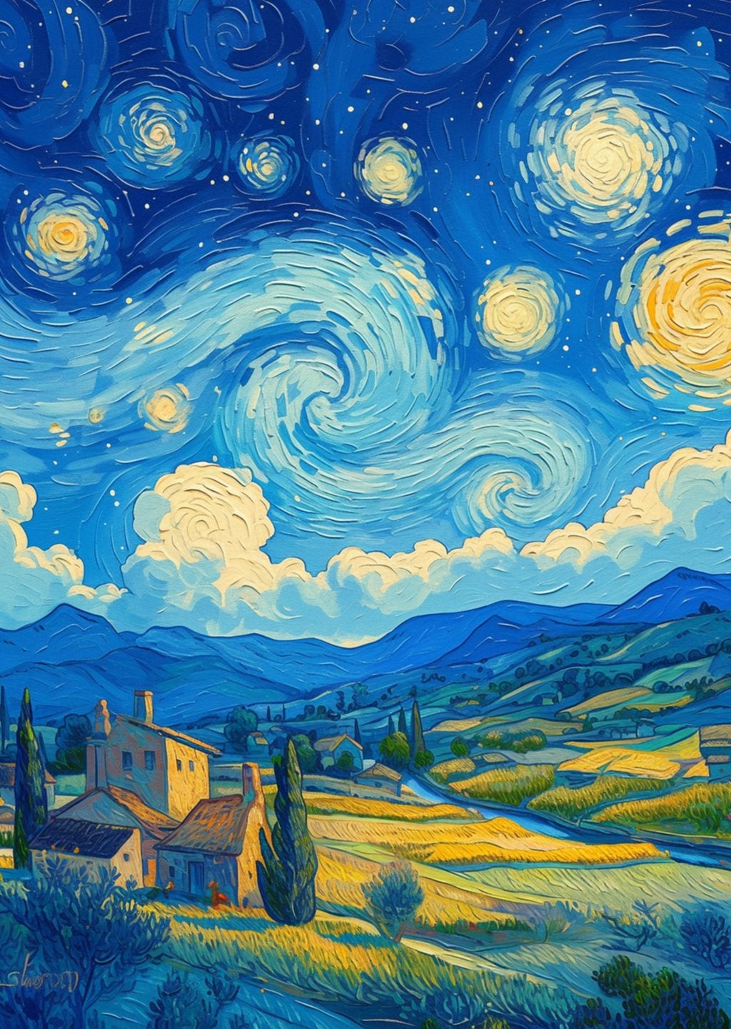 Vincent van Gogh Yıldızlı Gece