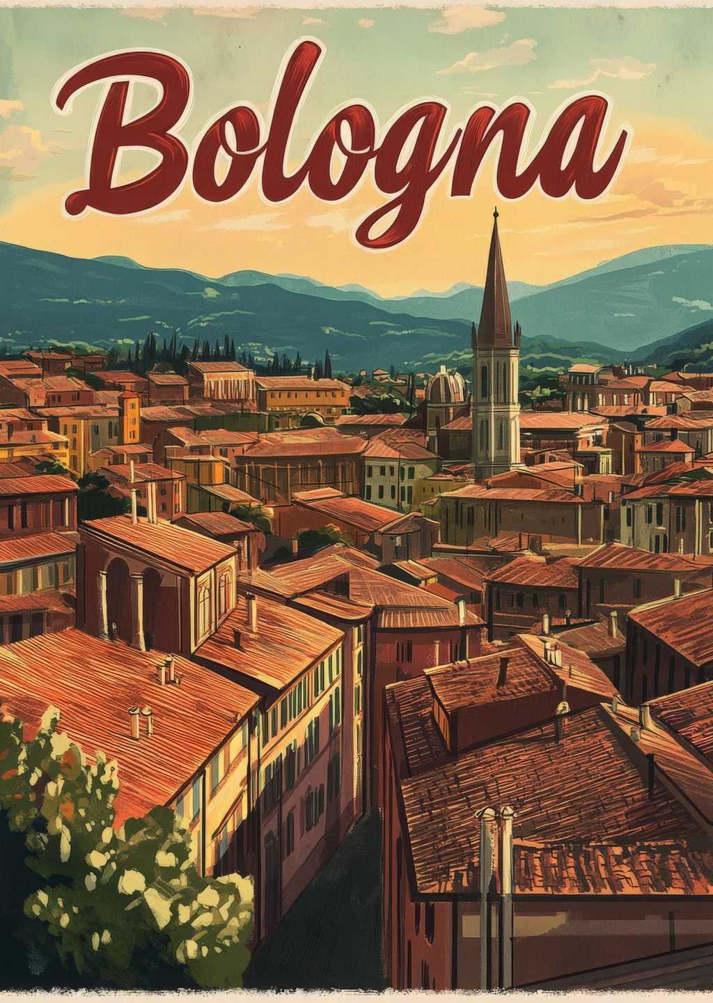 Bologna: İtalya Şehir Manzarası