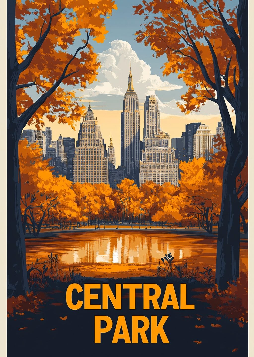 Central Park: Sonbahar Manzarası