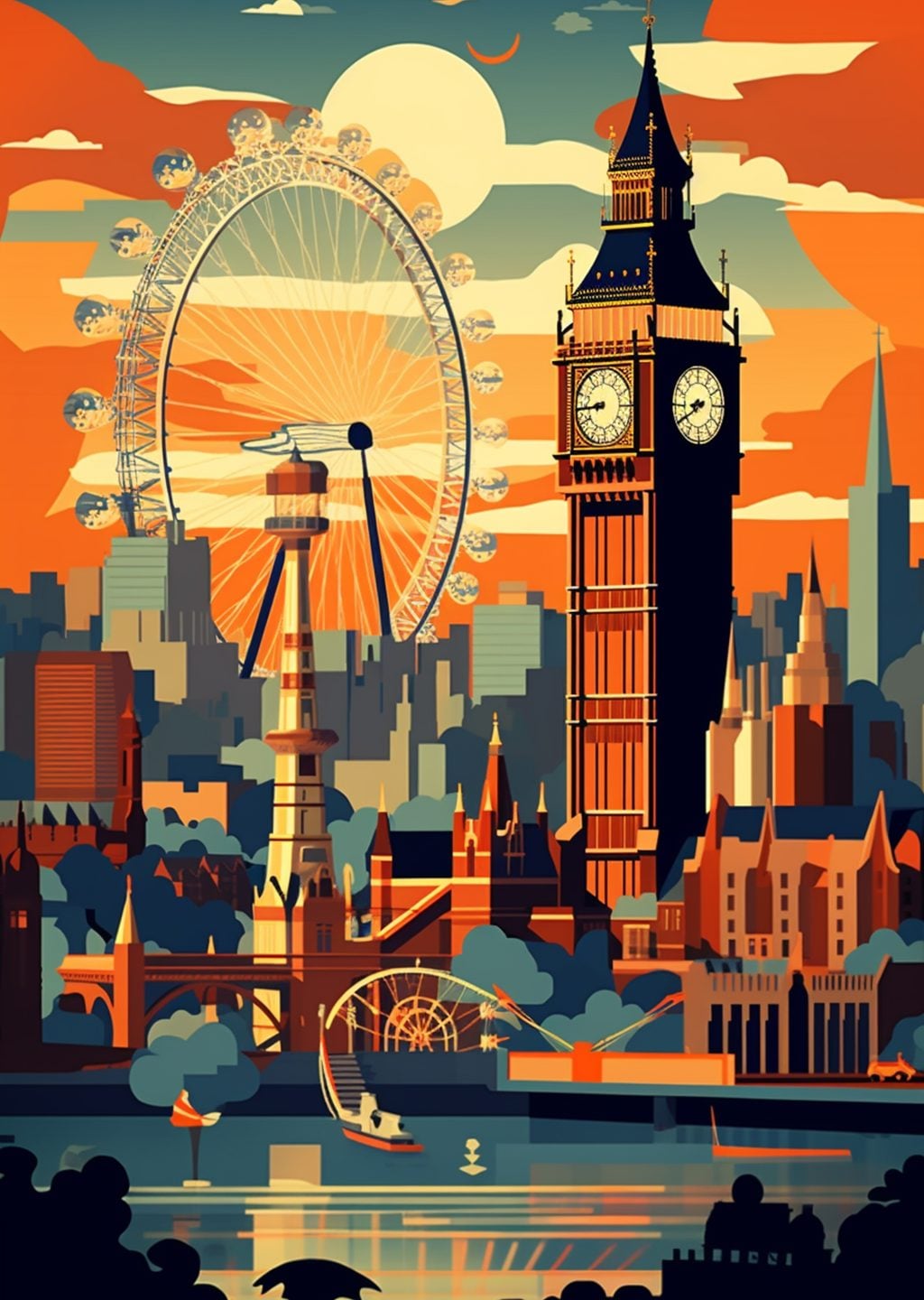 London Eye ve Big Ben