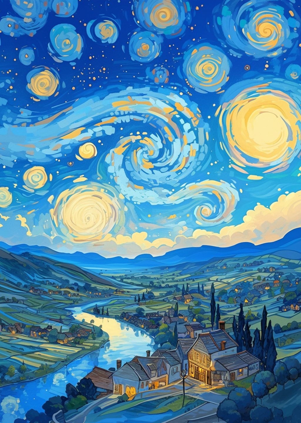 Van Gogh Yıldızlı Gece