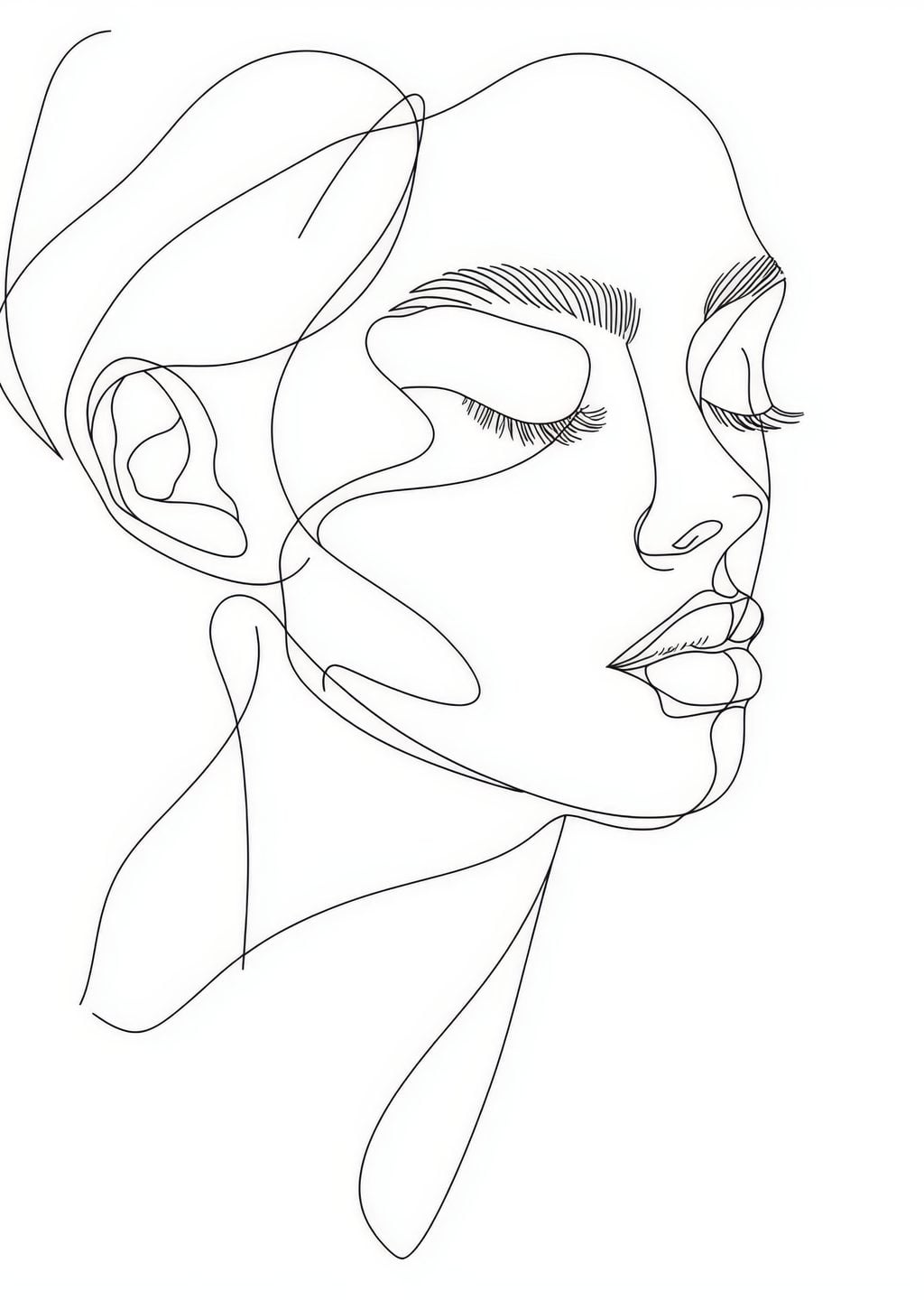 Minimalist Yüz Çizimi