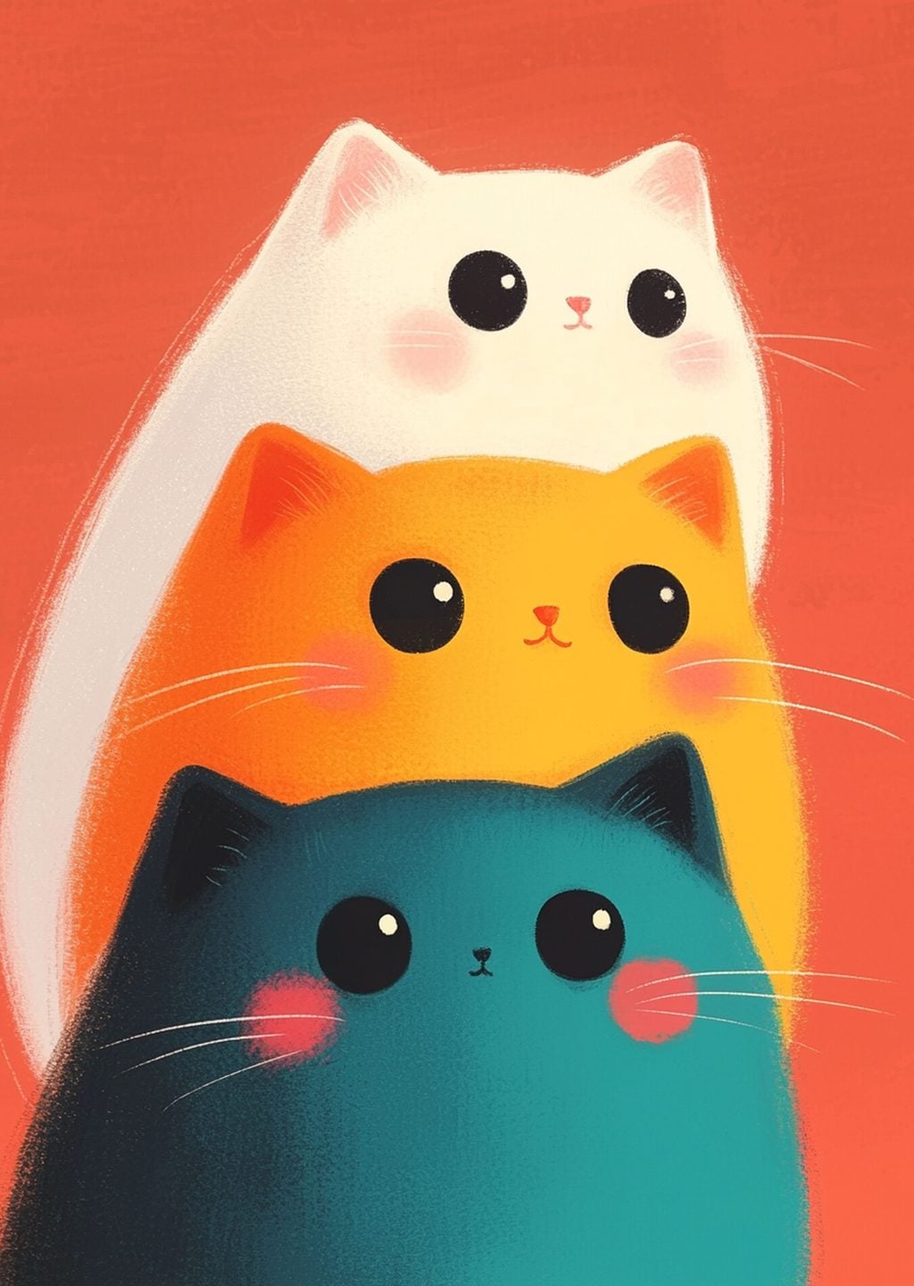 Üç Kawaii Kedi