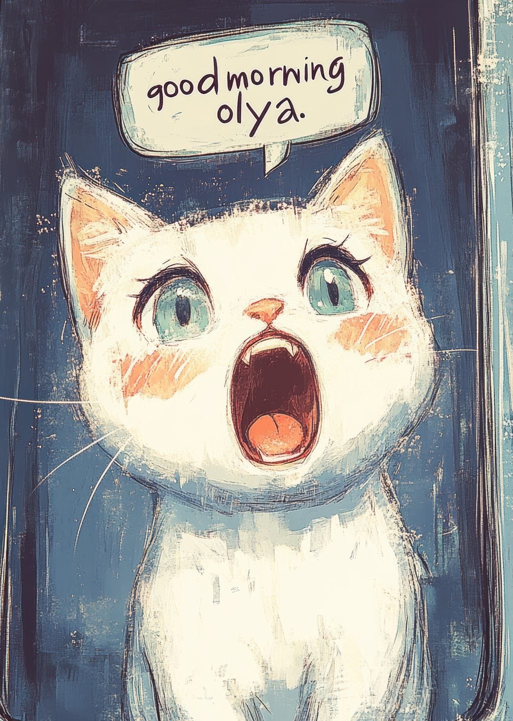 Sevimli Kedi: Günaydın Olya