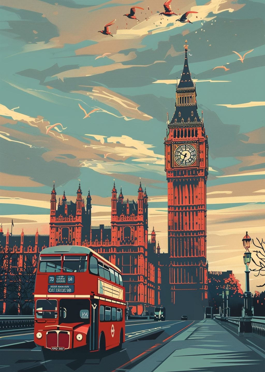 Big Ben ve Kırmızı Otobüs
