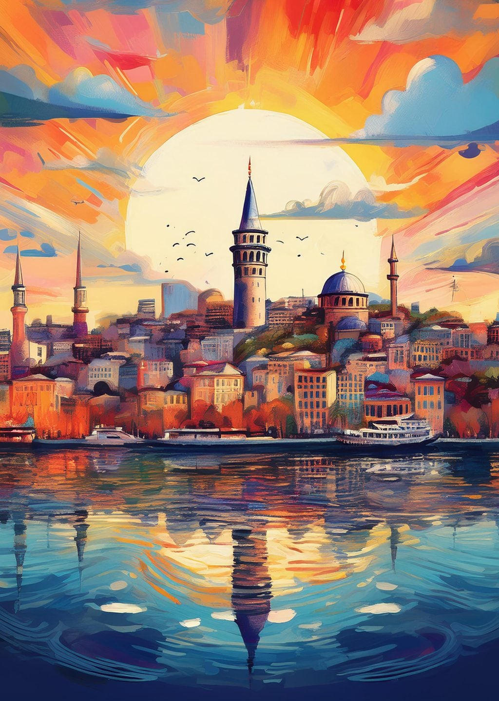 İstanbul Manzarası: Gün Batımı