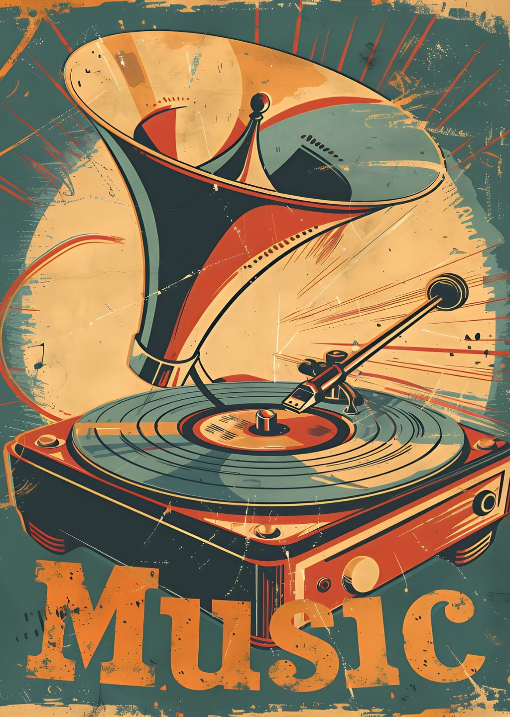 Retro Gramofon