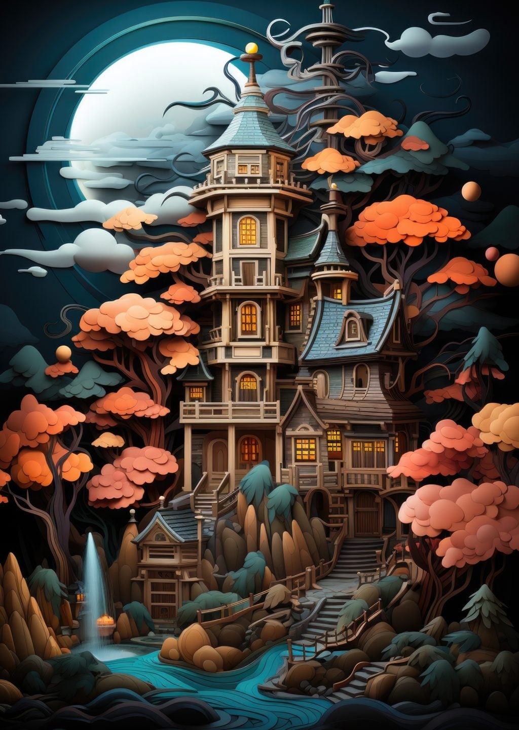 Fantastik Pagoda Evi