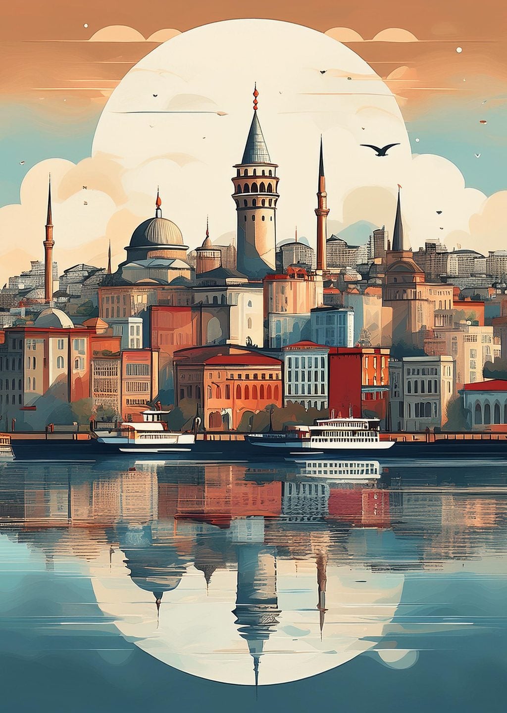 İstanbul Manzarası: Galata Kulesi ve Haliç