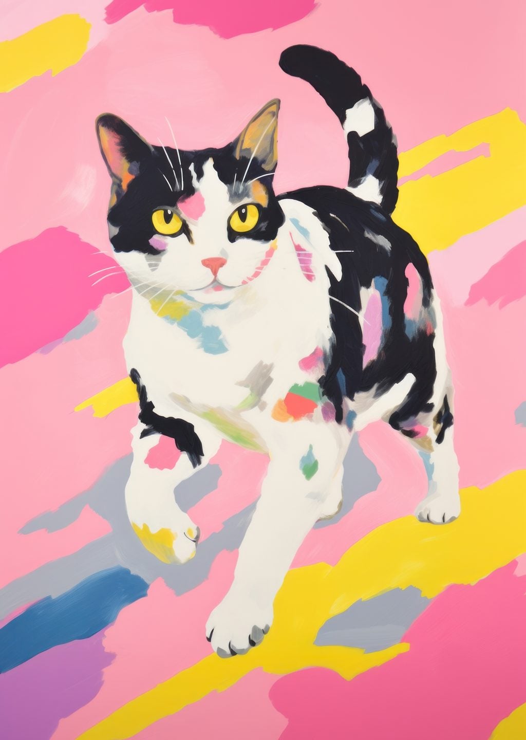 Renkli Kedi: Sanat Eseri