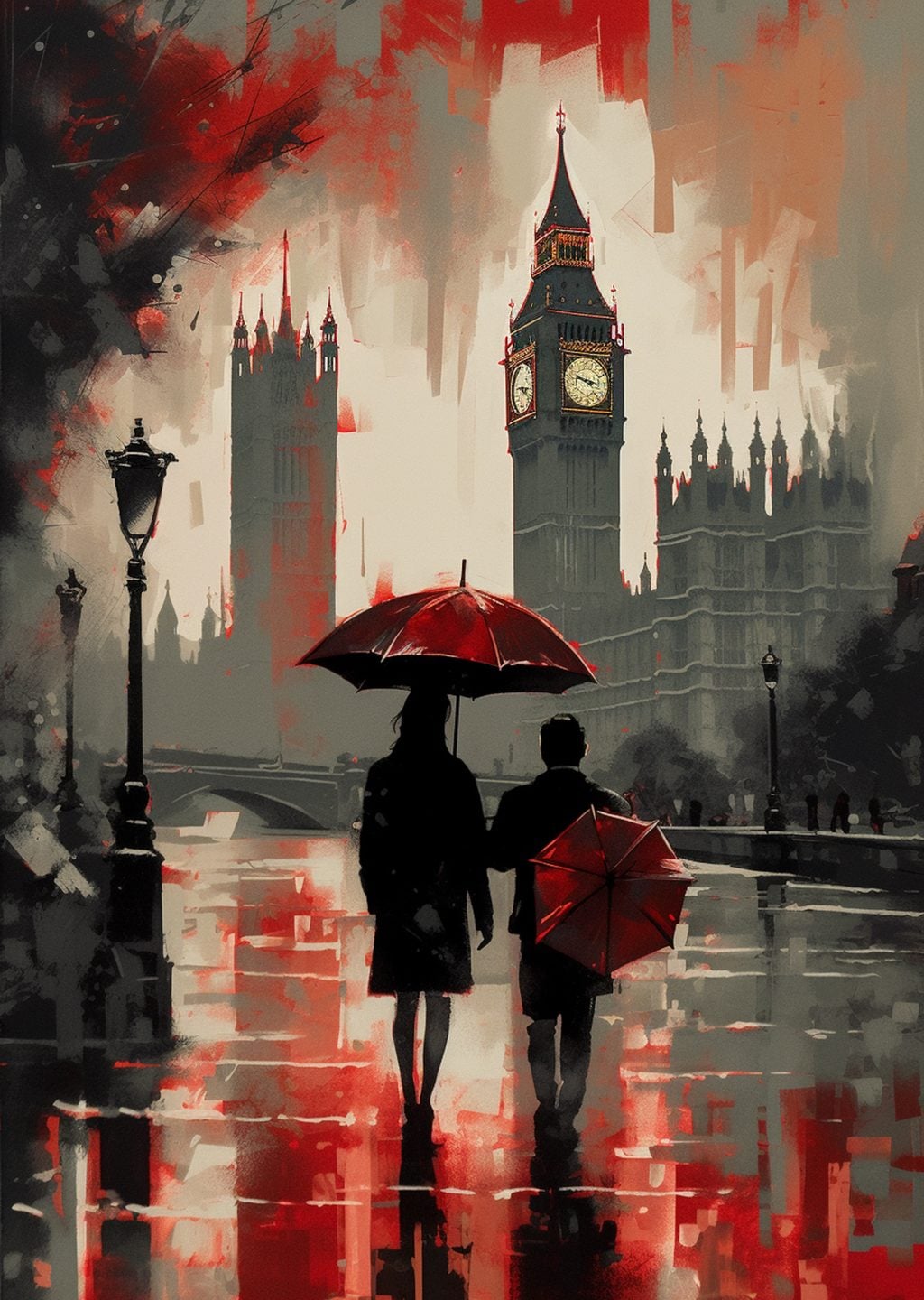 Big Ben Londra Yağmur