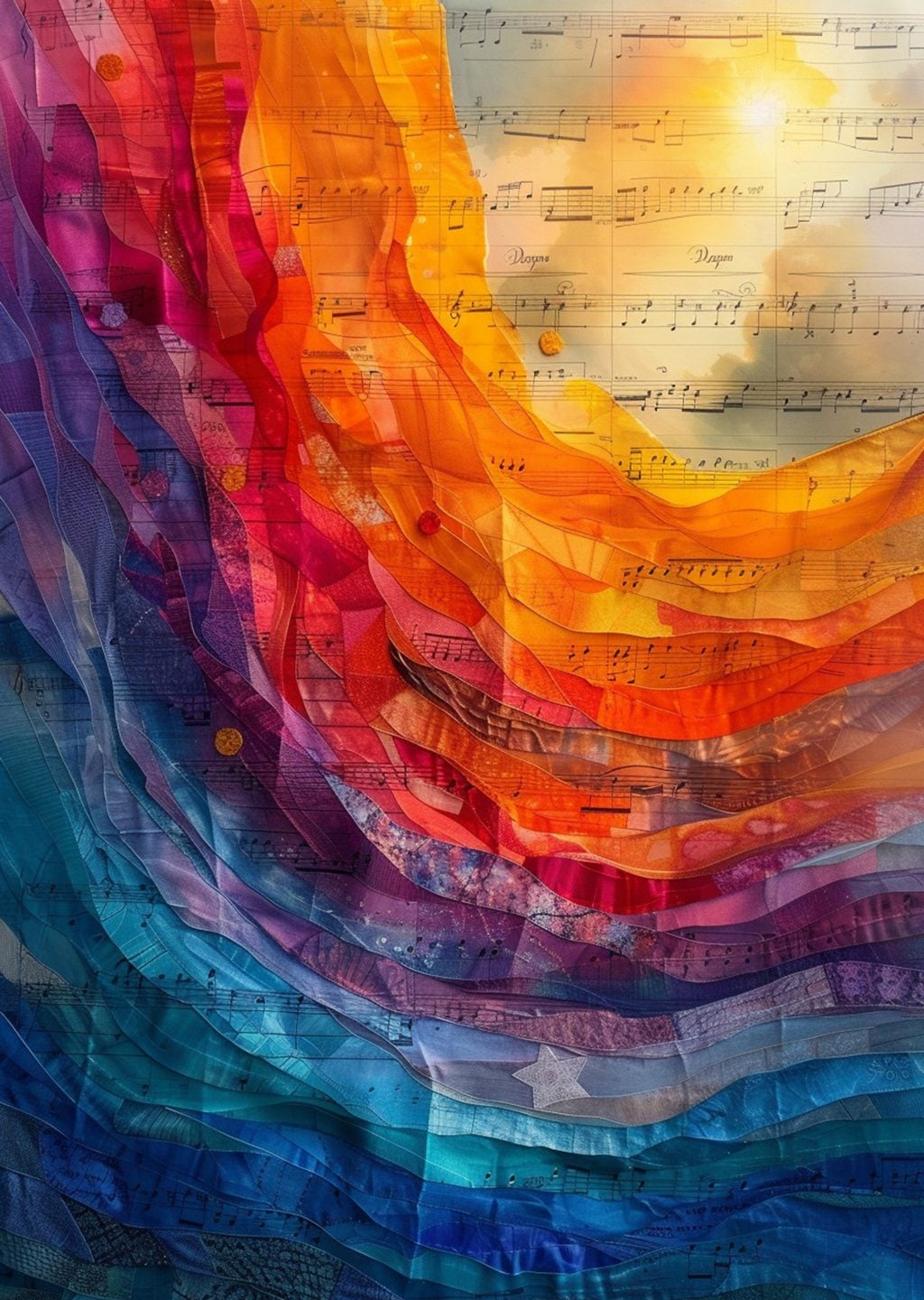 Soyut Müzik Temalı Sanat Eseri