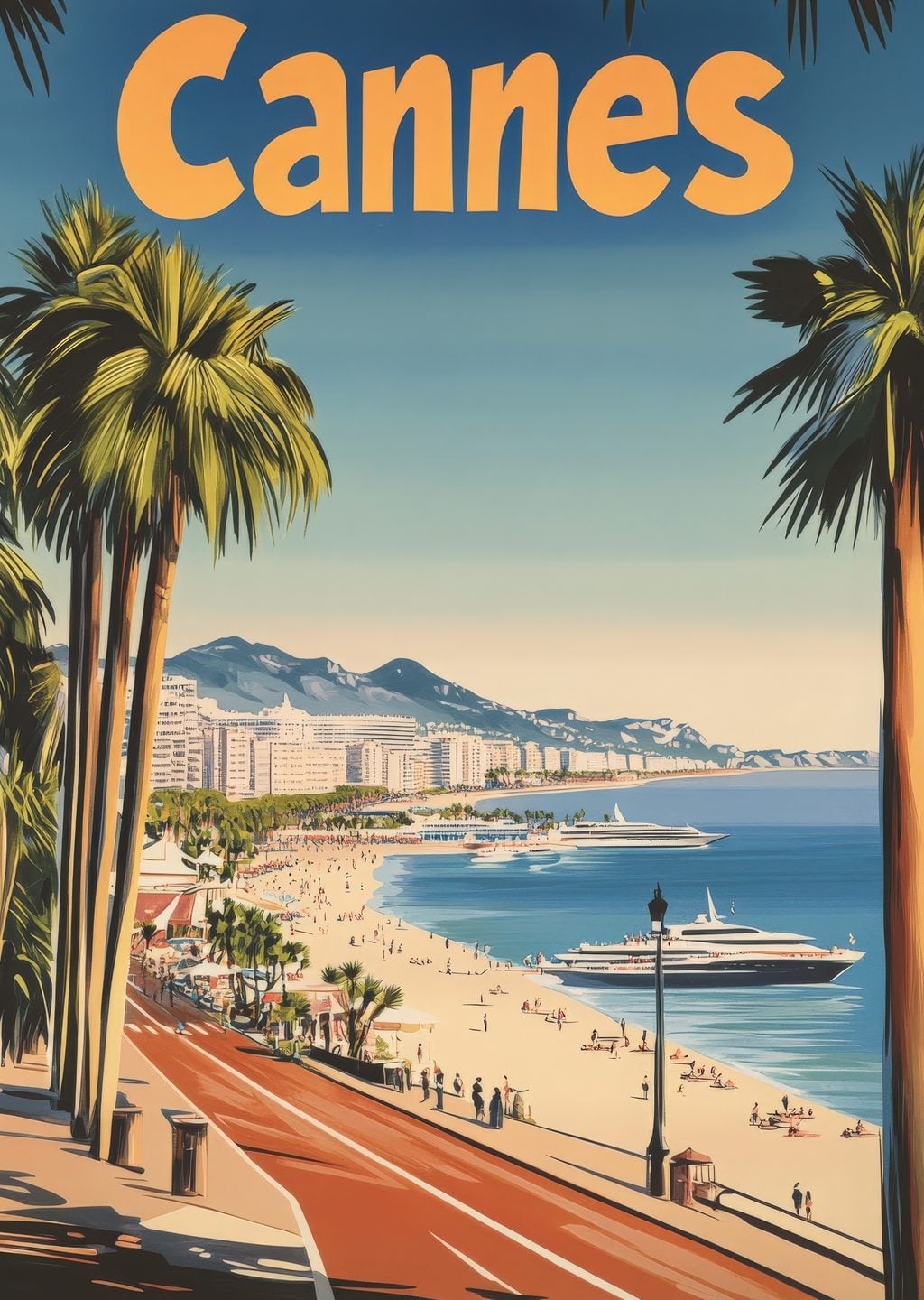 Cannes Şehri Manzarası