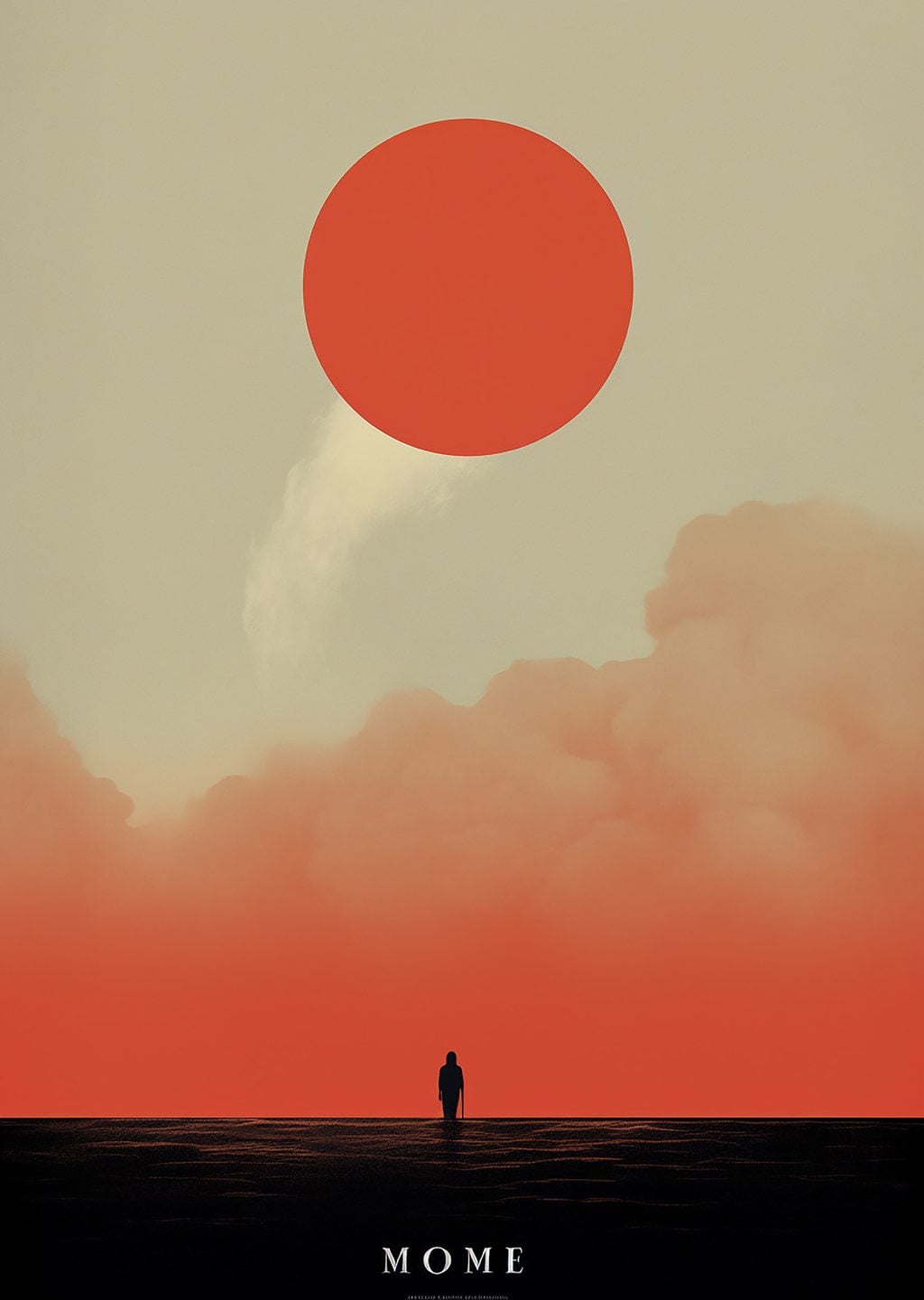 Minimalist Güneş Manzarası