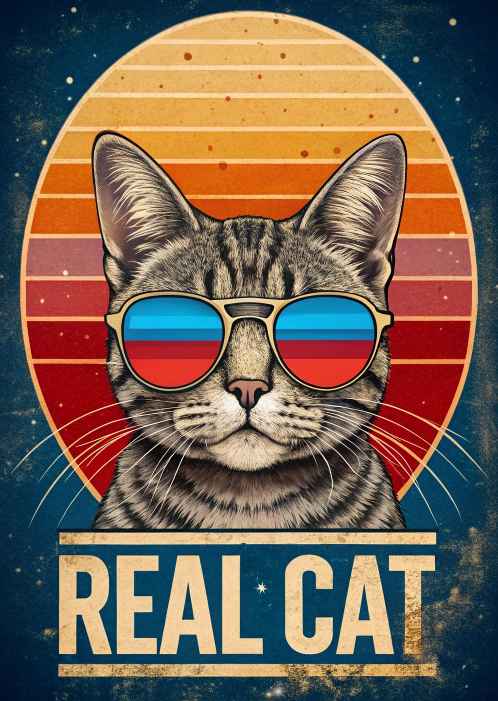 Gerçek Kedi: Retro Stil