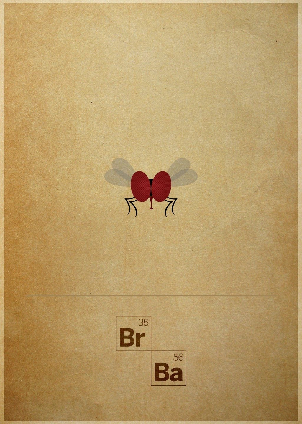 Breaking Bad Uçan Böcek Minimalist Posteri