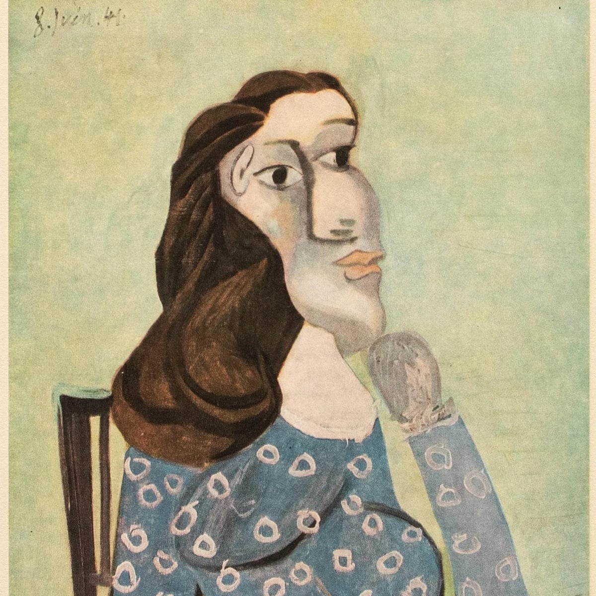 Pablo Picasso: Mavi Korse'li Kadın