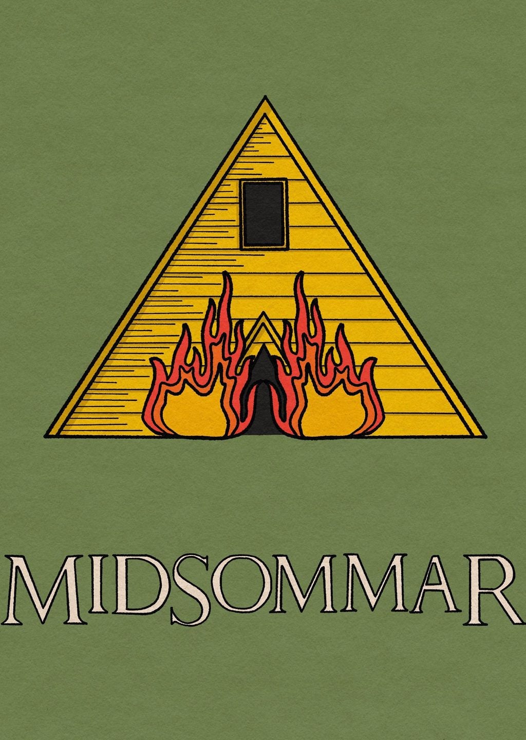 Midsommar Minimalist Film Posteri