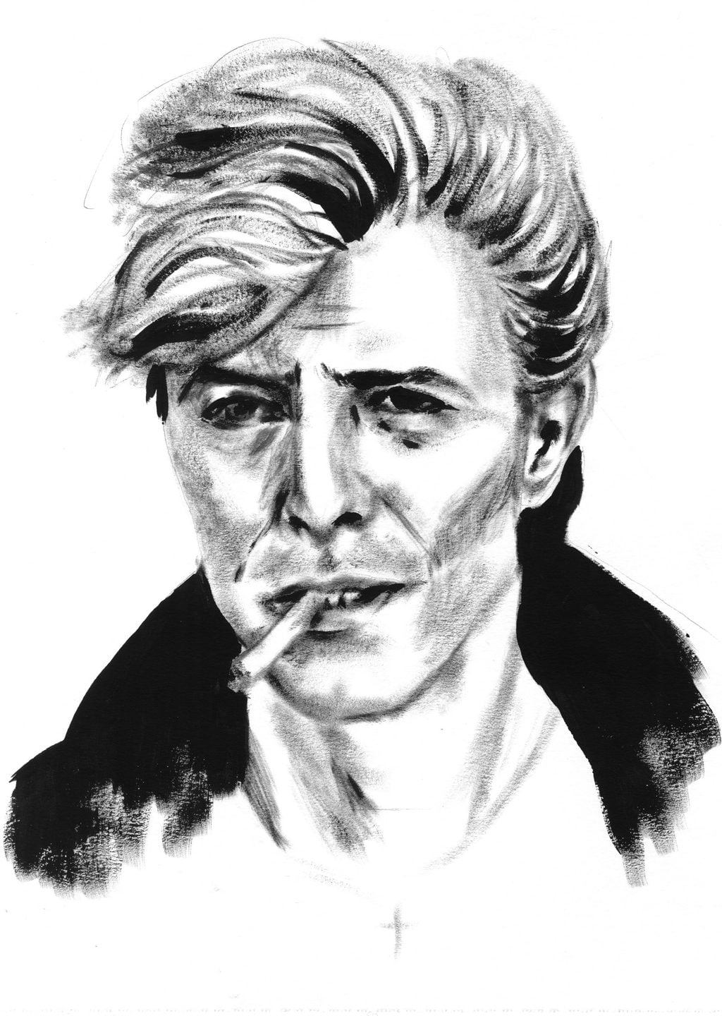 David Bowie Portresi: Sigara İçen Sanatçı