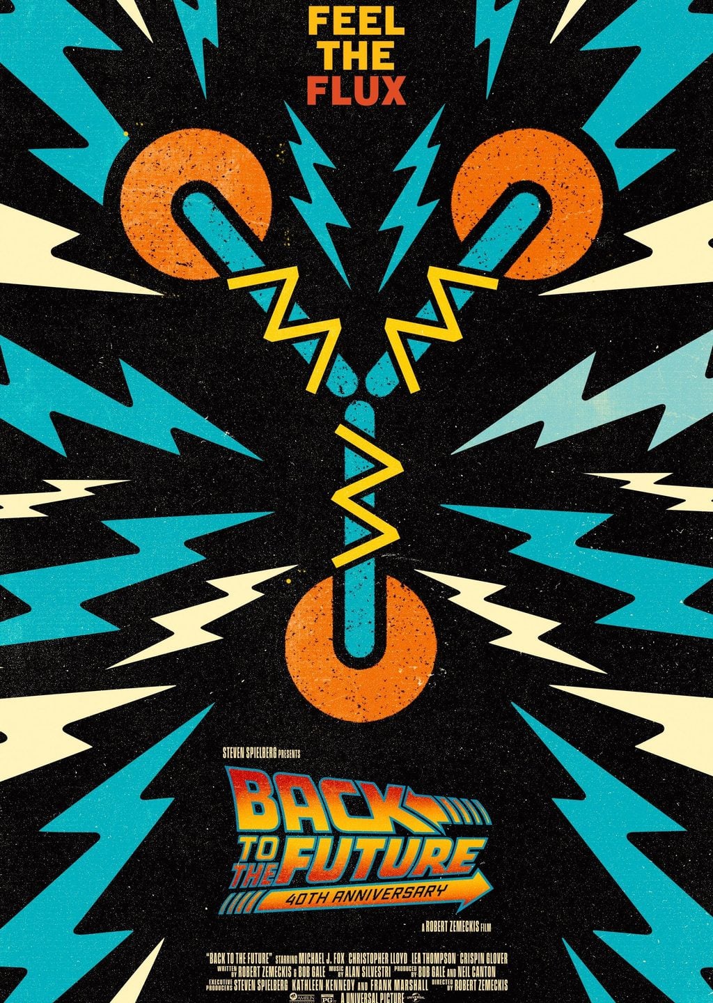 Geleceğe Dönüş (Back to the Future) 40. Yıl Dönümü Posteri