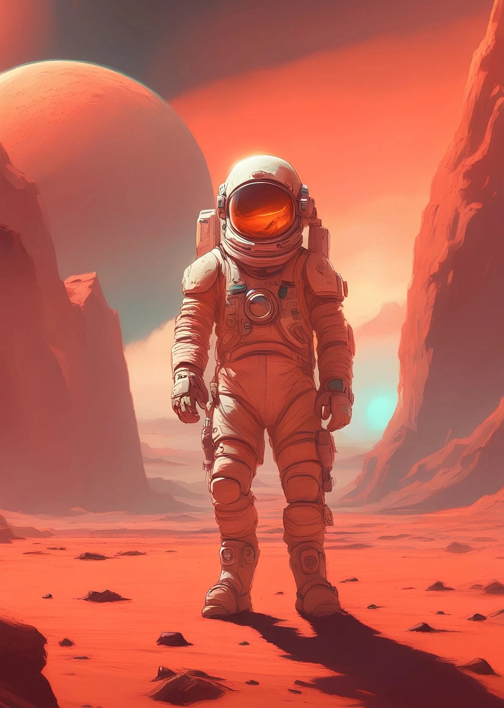 Mars'ta Astronot
