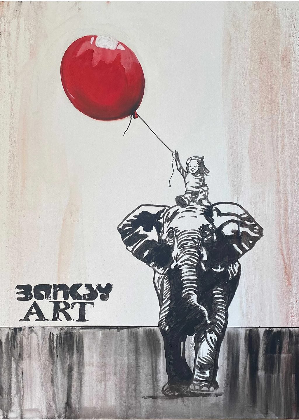 Banksy Kız ve Fil