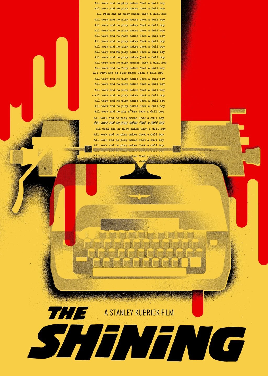 The Shining Minimalist Film Afişi