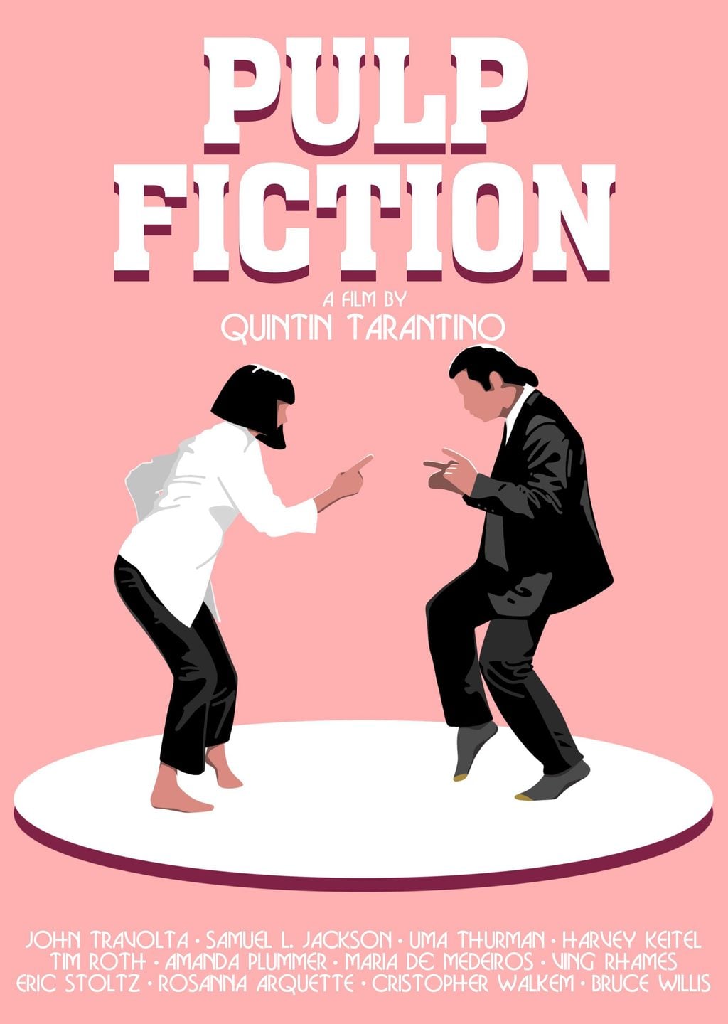 Pulp Fiction Minimalist Film Posteri