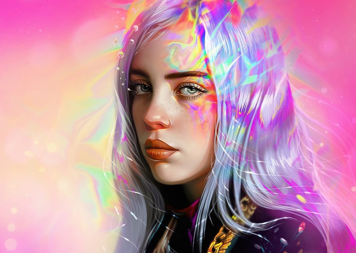 Billie Eilish: Neon Portre