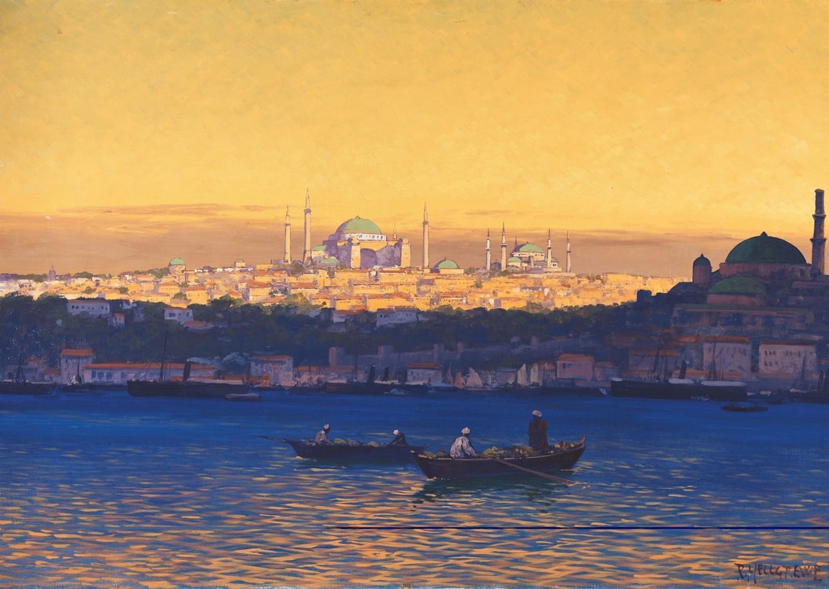İstanbul Manzarası: Boğaz'da Gün Batımı