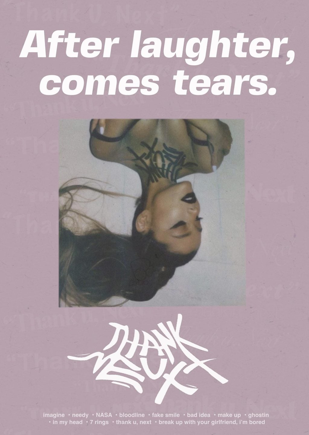 After laughter, comes tears.
