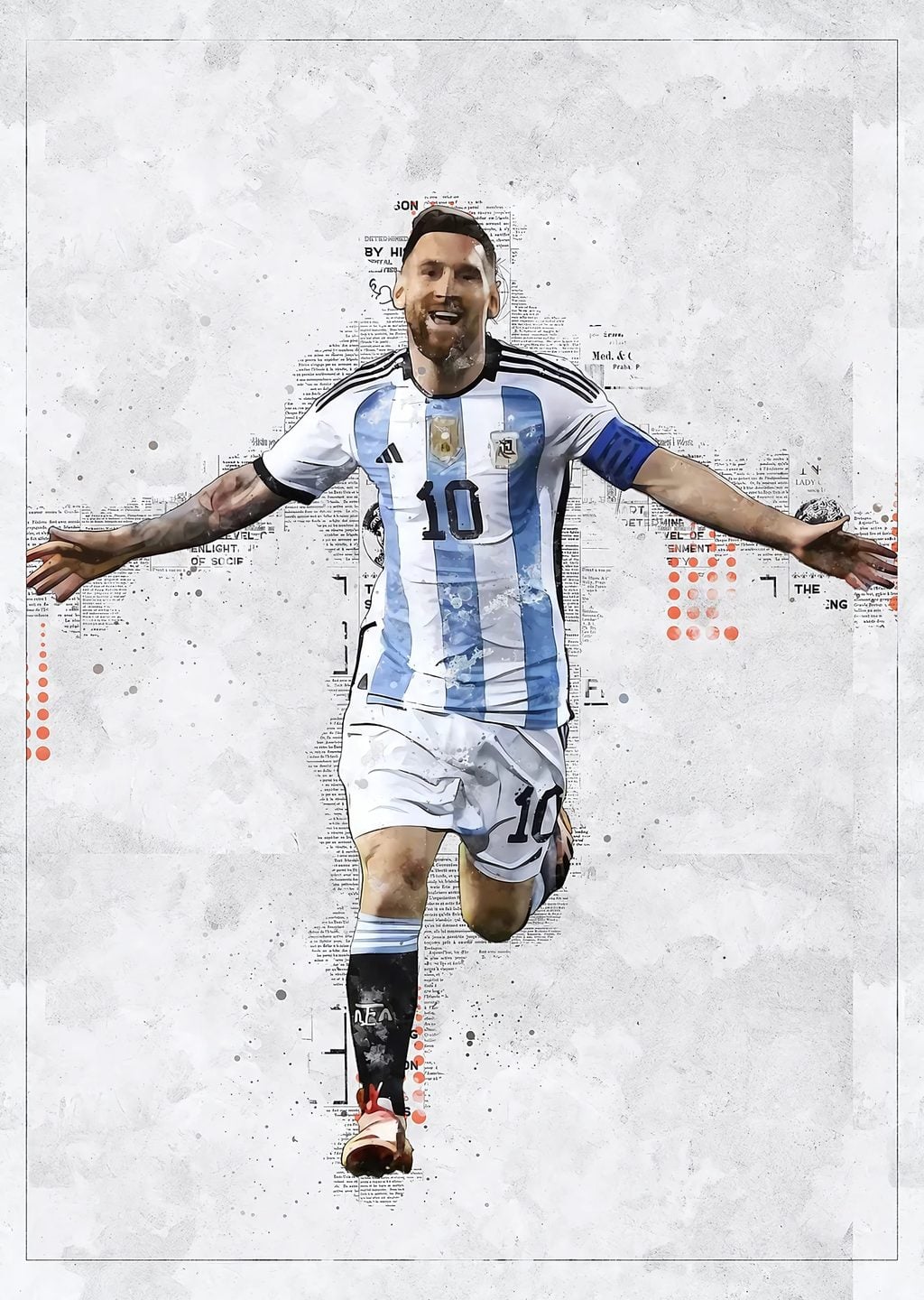 Lionel Messi Dünya Kupası Kutlaması Posteri