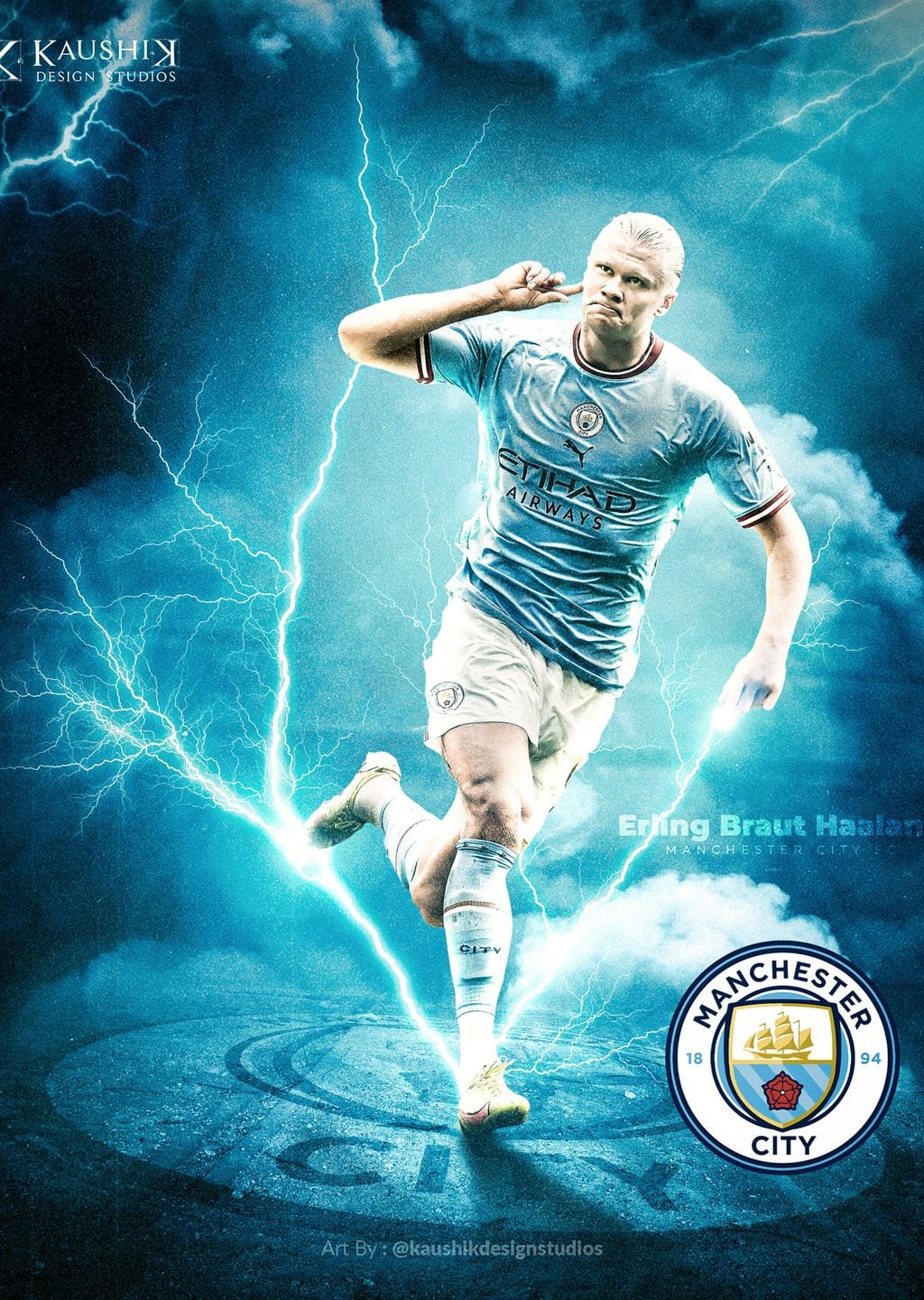 Erling Haaland Manchester City Posteri