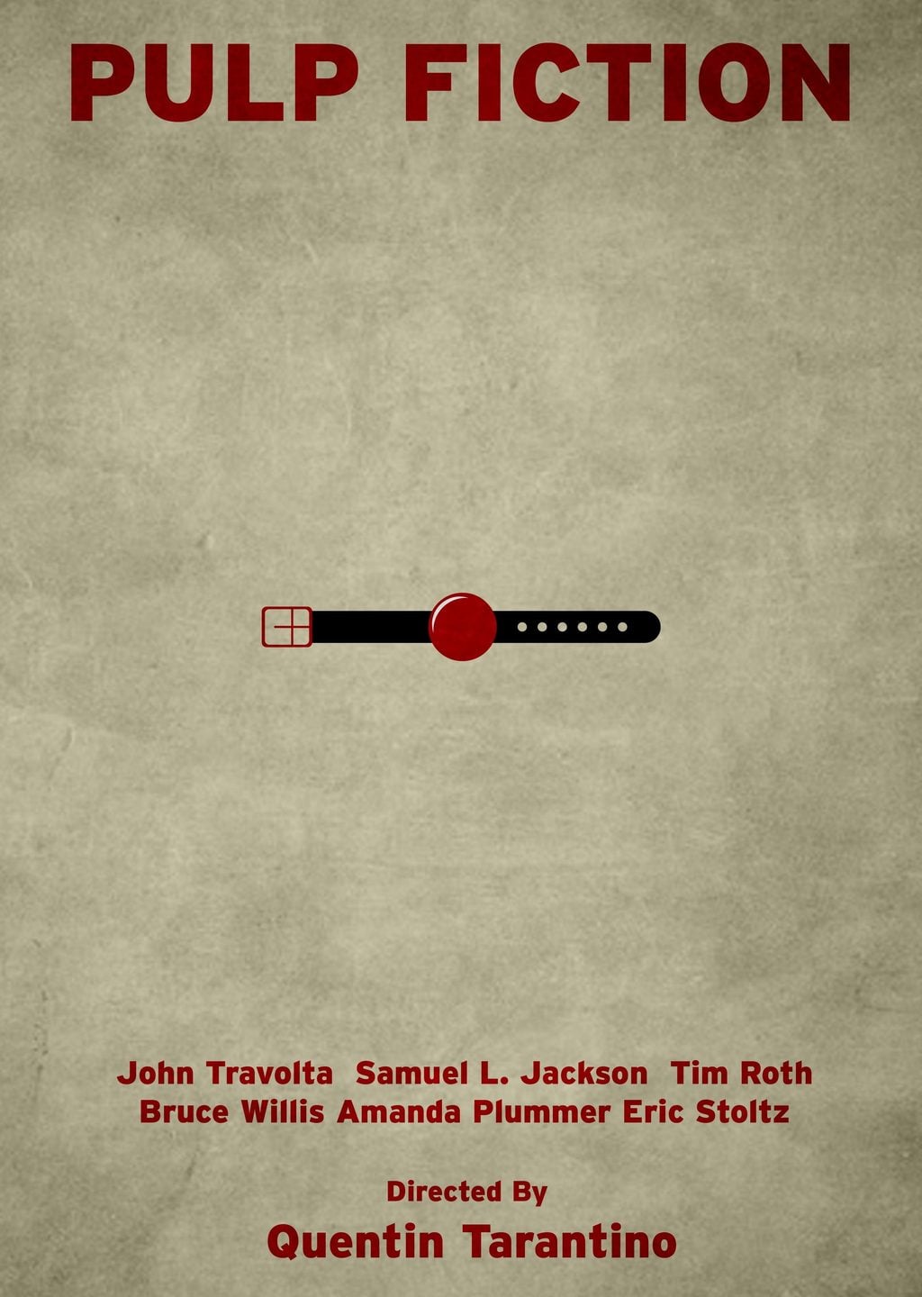 Pulp Fiction Minimalist Film Afişi