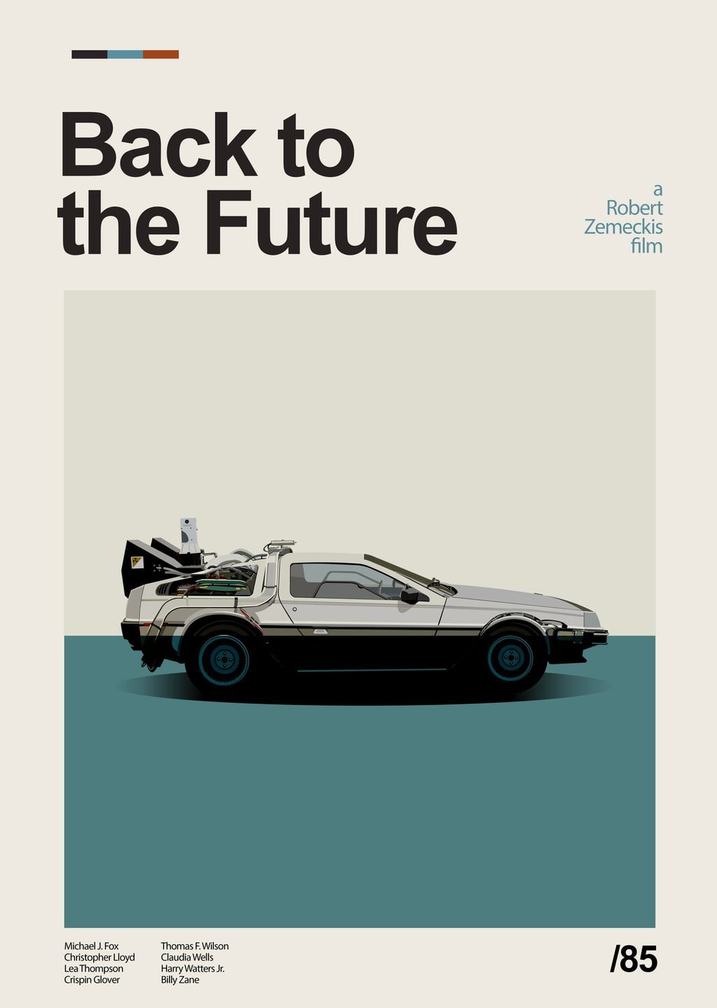 Geleceğe Dönüş Minimalist Film Posteri