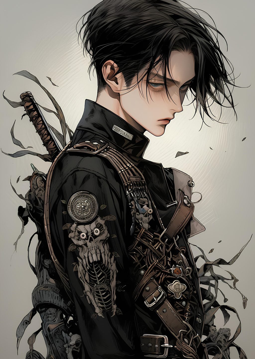 Siyah Saçlı Anime Karakter