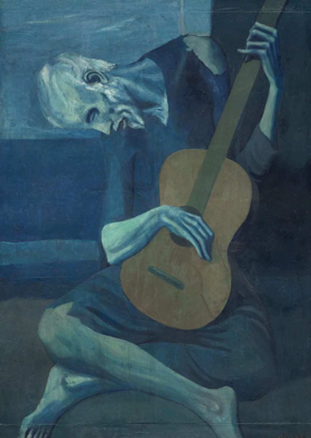 Picasso'nun Mavi Dönemi: Gitarda Oturan Adam