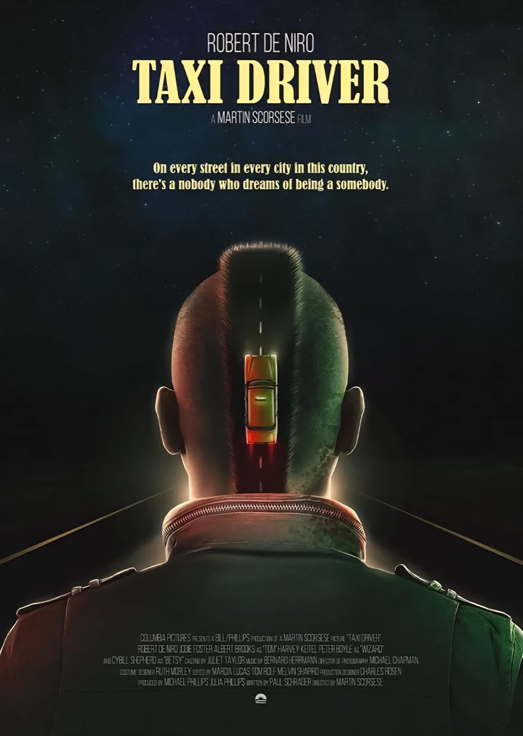 Taksi Şoförü (Taxi Driver) Minimalist Film Posteri