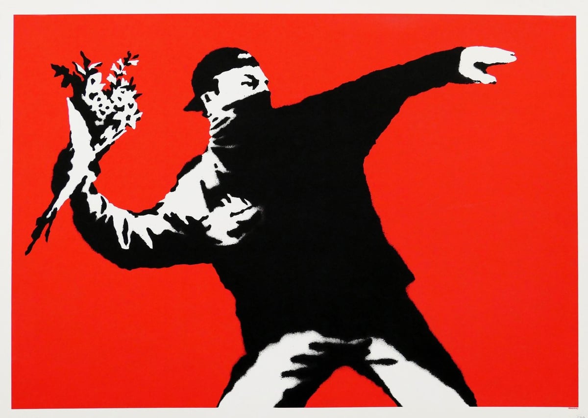 Banksy: Çiçekli Bombacı