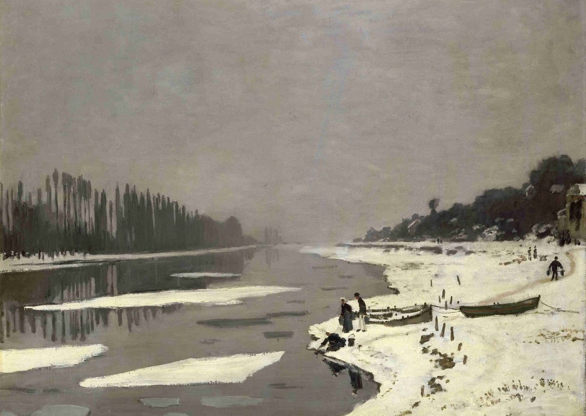 Seine Nehri'nde Buz Akıntıları