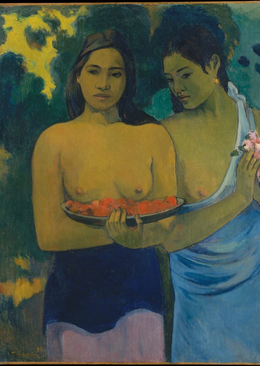 İki Tahitili Kadın - Paul Gauguin