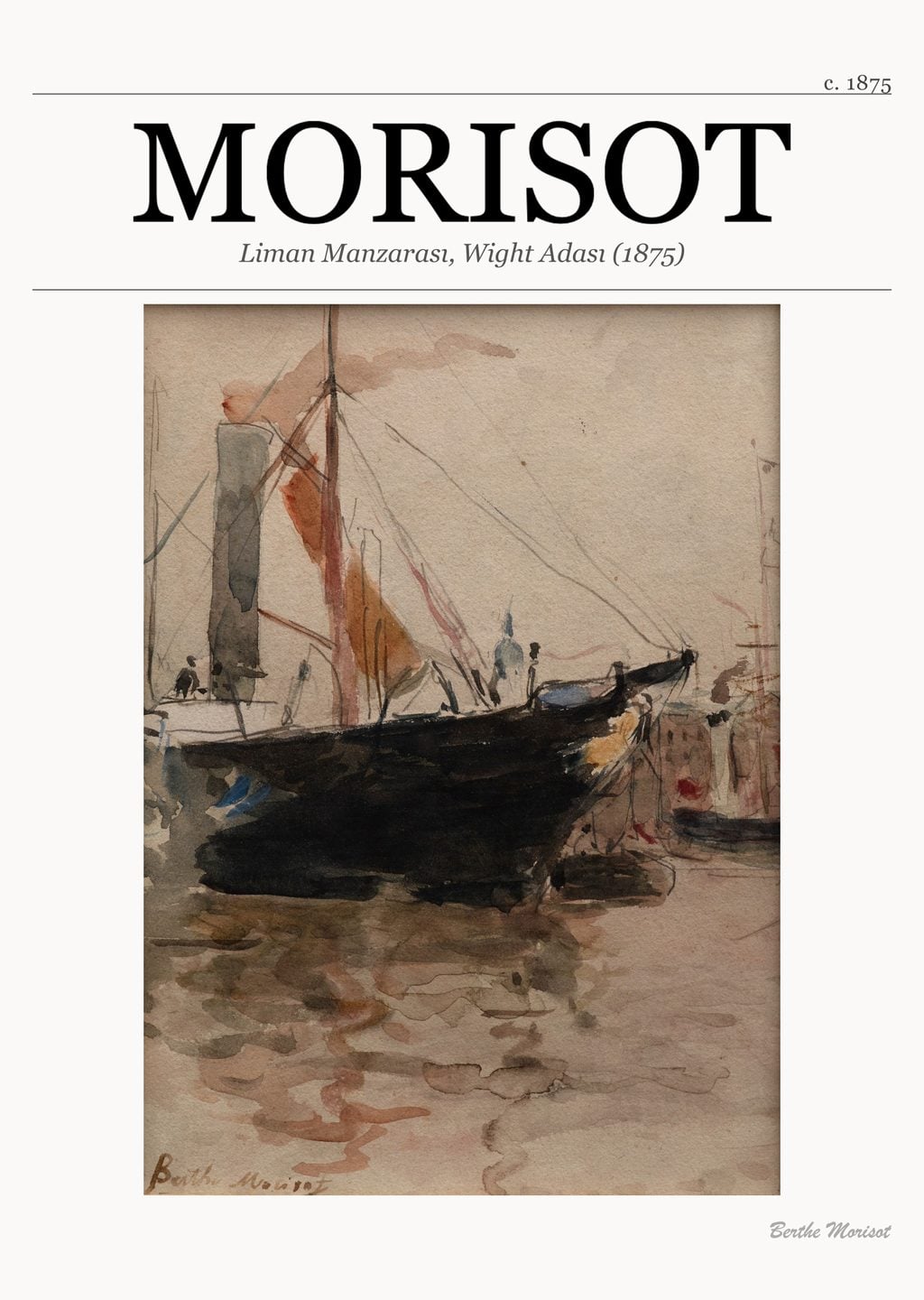 Liman Manzarası, Wight Adası (1875)