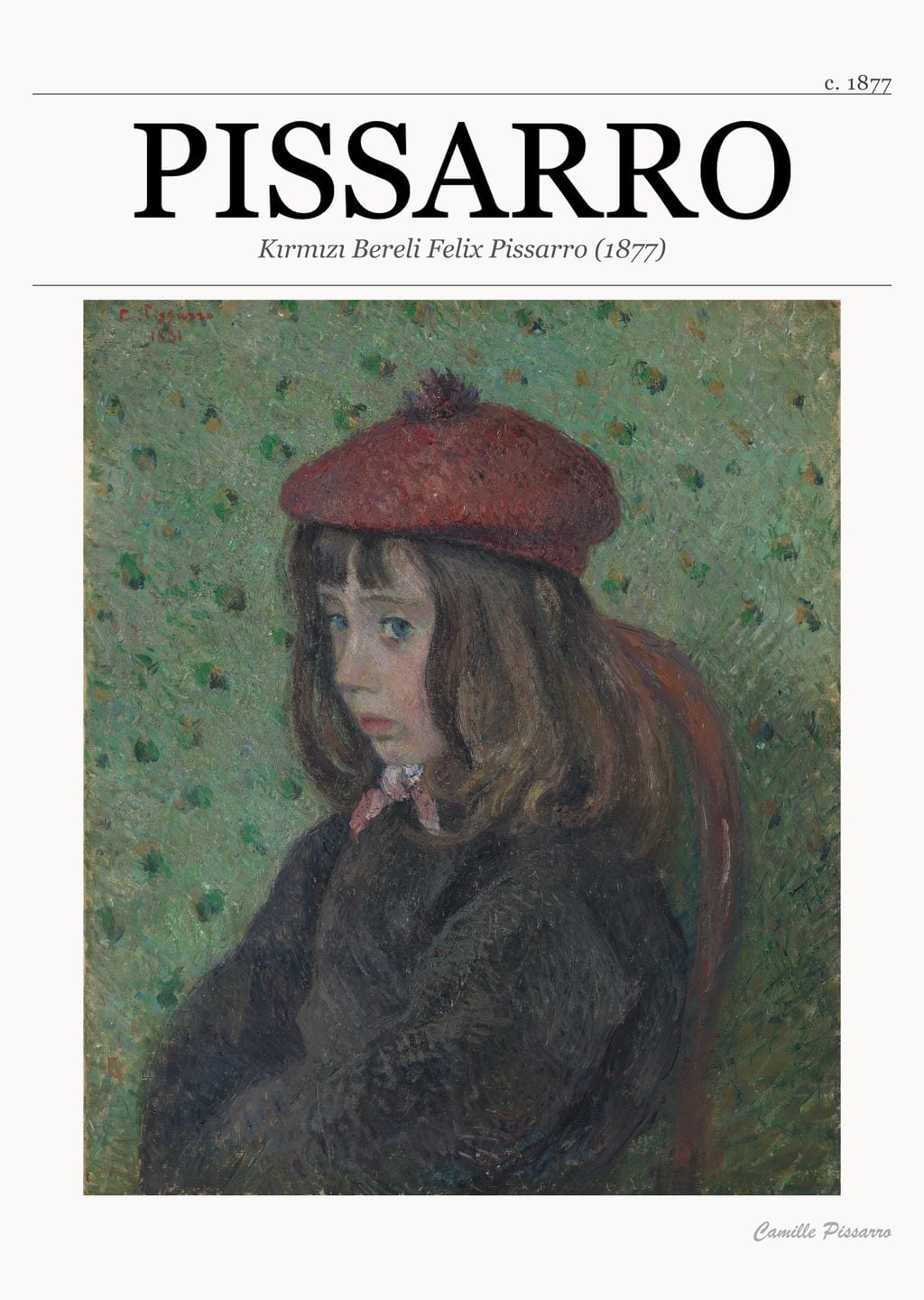 Kırmızı Bereli Felix Pissarro (1877)
