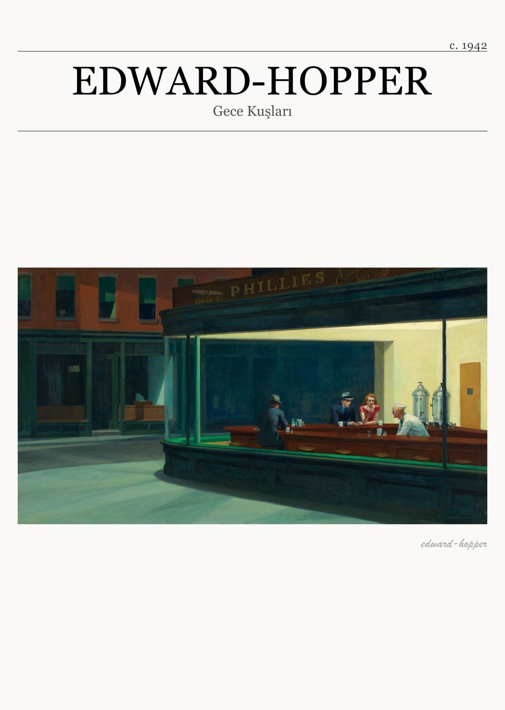 Edward Hopper - Gece Kuşları