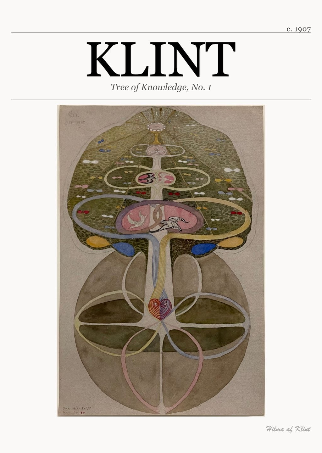 Hilma af Klint - Bilgi Ağacı, No. 1