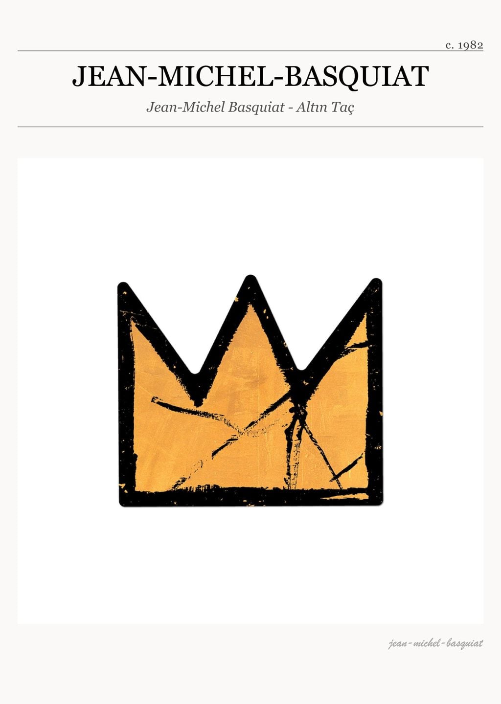 Jean-Michel Basquiat - Altın Taç