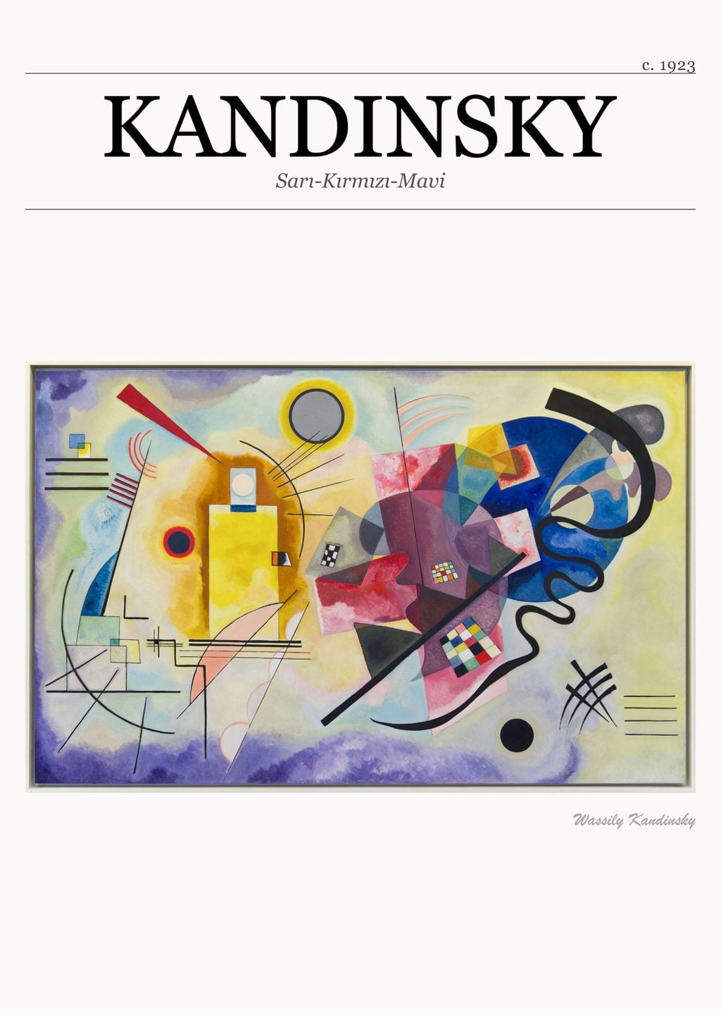 Wassily Kandinsky - Sarı-Kırmızı-Mavi