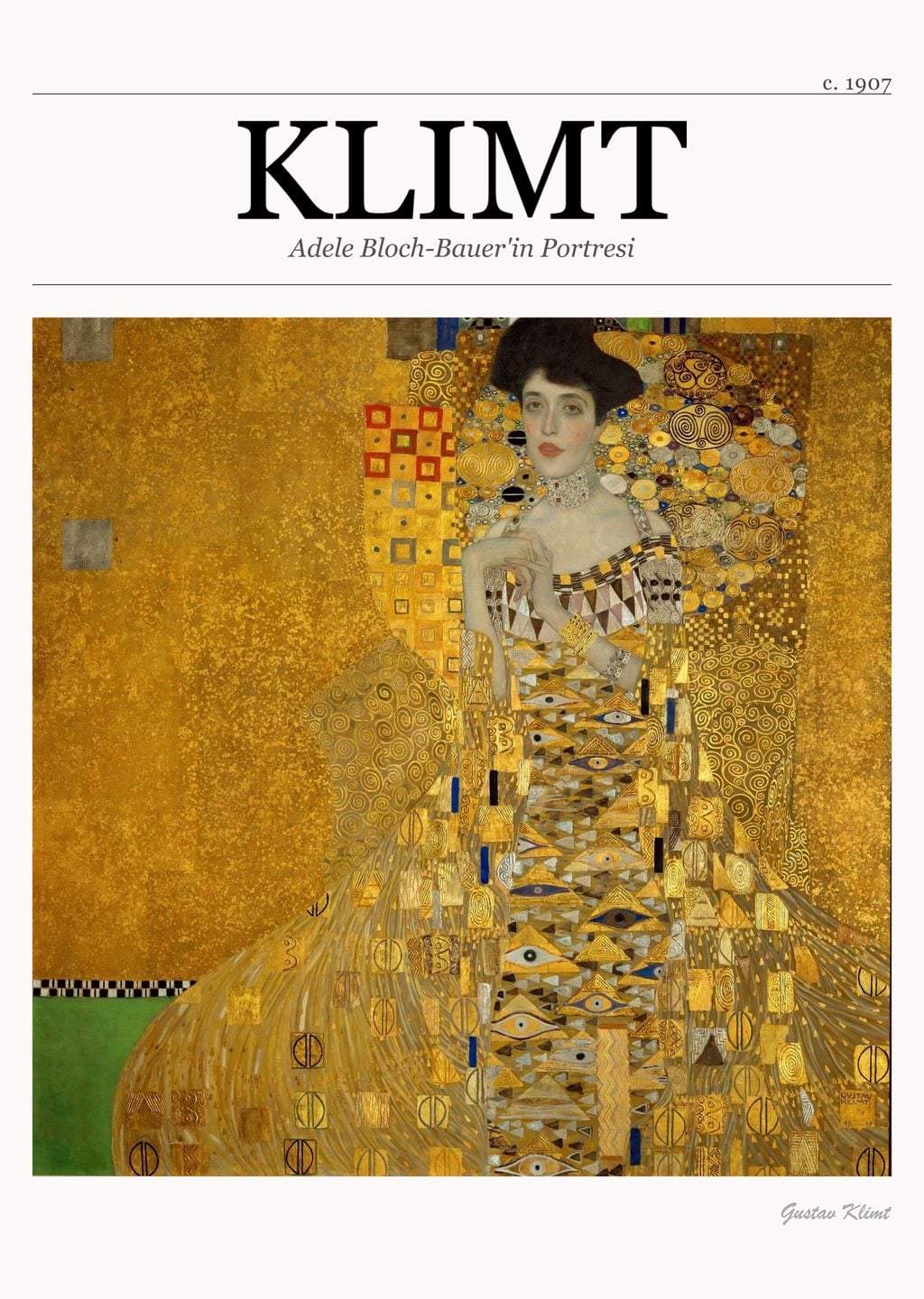 Adele Bloch-Bauer'in Portresi (Gustav Klimt)
